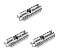 Vinabo Support pommeau de douche, support de douche sans perçage, 18-25 mm, diamètre réglable, support de douche avec crochet, installation simple (Lot de 3)