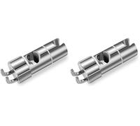 Vinabo Support pommeau de douche, support de douche sans perçage, 18-25 mm, diamètre réglable, support de douche avec crochet, installation simple (Lot de 2)