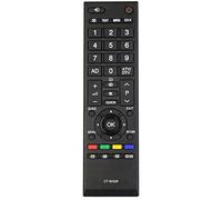 VINABTY CT-90326 Télécommande de Remplacement Compatible avec Toshiba TV 42RV635DB 40RV525R 19SL738B 22SL738B 26SL738B 32SL738B 42SL738B 22EL833B 32LV703R 32CV711B 26EL83G 26EL933B 22SL738G 26SL738G