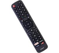 Vinabty EN-2A27 EN2A27 Télécommande de remplacement pour TV HISENSE 50H7GB1 50H8C 50H6B 55H6B 50H6GB 50H7GB 65H7B 55H7B Series H8C Series Avec touches Netflix et Vudu