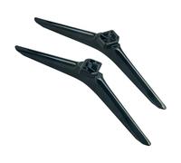 VINABTY Pieds de support TV, remplacement pour téléviseur HISENSE 58R6E3, support de table, fixe, alliage d'acier noir