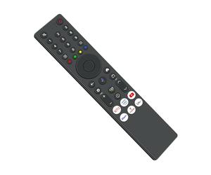 VINABTY Télécommande vocale de Remplacement Convient pour TCL QLED UltraHD 4K Google TV 75P7K 32V5C 40V5C 43V5C 43V6C 50V6C 55V6C 65Q7C 75Q7C 85Q7C 55Q6C 65Q6C 75Q6C 65V6C 75V6C 98Q6C