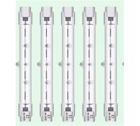 Vinaco R7S Bulb 78MM 150W, 5 Pack J78 R7S Halogen Dimmable with 2800K Warm White, High Output 2200LM R7S Halogen Lamp 230V 150W, Long Lifespan R7S 78MM Bulb for Security Light, Landscape Light