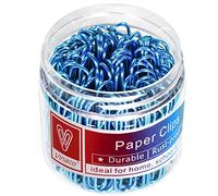 Vinaco Trombones, grands trombones (50 mm), trombones enduits de vinyle résistant à la corrosion, durables et économiques, peuvent contenir jusqu'à 30 feuilles de trombones géants