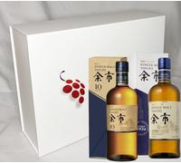 VINADDICT Coffret Cadeau Premium, 2 Whiskys Japonais NIKKA Yoichi Single Malt, Édition Luxe avec Yoichi Classic et 10 Ans d'Âge, 2x70cl, Coffret Blanc Aimanté