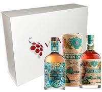 VINADDICT Coffret Cadeau Rhums Don Papa, Baroko et Alon, 2 Bouteilles de 70cl, 3 Pièces