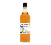 Produits-Normandie Vinaigre de cidre BIO avec sa mère de vinaigre - Non filtré, non pasteurisé, sans sulfites ajoutés - Élevé en fût de chêne - Fabriqué en Normandie