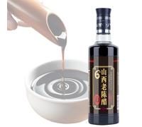 Vinaigre du Shanxi Fermenté Naturellement Pendant 5 Ans, 500 Ml (16,9 Fl Oz), Vinaigre de Riz Noir Chinois Vieilli et Élaboré Selon Un Savoir-faire Ancestral.