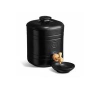 Vinaigrier complet en grès avec Robinet Bonde et Couvercle Emile Henry 2.5L Noir Truffe