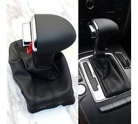 VINAMY Pommeau De Levier De Vitesse pour Audi A3 8P 2004-2005,Couvercle De Levier De Vitesse Poignée De Boîte Vitesses Bouton De Changement De Vitesse Pièce De Rechange,A-Black