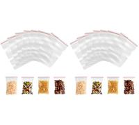 VINATO 100 Sachets de Rangement Transparents 10×15cm avec Fermeture Zip, Petits Sacs Refermables pour Organiser Bijoux, Fournitures de Bureau, Pièces Détachées, Résistants et Polyvalents (Lot de 2)