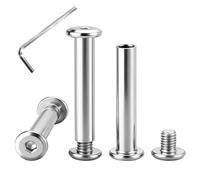 VINATO 20 Pièces Vis à Douille Creuse M4x30mm avec Écrous et Clé Allen, Boulon de Connection pour Assemblage de Meubles (Armoire, Lit, Table) en Acier Inoxydable