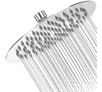 VINATO 8 Pouce/20cm Pommeau de Douche Pluie en Acier Inoxydable, Tête de Douche Anti-Calcaire, Tête de Pluie Rond Universelle Filetage 1/2 Pouce,Rotatif 360°,Facile à Installer et à Nettoyer