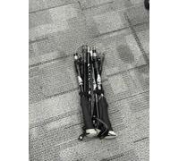 VINATO Bâtons de Randonnée Télescopiques, 2 Paire, Bâtons de Marche Nordic Léger en Alliage, avec Sac de Transport & Accessoires, pour Trekking, Randonnée, Noir