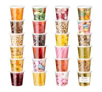 VINATO Boite Hermetique Alimentaire, 24 pièces 720ml/24oz Boite Plastique Alimentaire, Conservation & Congelation, Réutilisables Rangement Avec Couvercle, Micro-Ondes