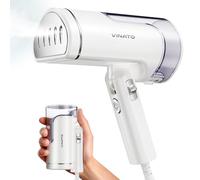 VINATO Défroisseur Vapeur de Voyage, Brosse Vapeur Portable Poignée Pliable, 25S Chauffage Rapide Fer Vapeur, Poignée Pliable, Mini-défroisseur, 1500 W, Pas de Planche à Repasser Nécessaire
