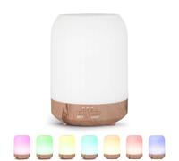 VINATO Diffuseur d'Huiles Essentielles, 250ml Ultrasonique Diffuseur Huiles Essentielles, sans BPA, Humidificateur d'air avec 7 Couleurs LED, Arrêt Automatique pour Chambre, Spa, Yoga, Massage