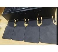 VINATO Etagere Flottante Murale,Set de 4 Etagères Murales pour Le Salon,Tablette Murale Métal Stable pour Cuisine,Chambre