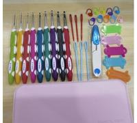 VINATO Kit Crochet 32 Pièces, 9 Crochets 2-6 mm, Kit Crochet Débutant Complet, Poignées Ergonomiques, Accessoires Tricot, Étui de Rangement