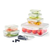 VINATO Lot de 7 Boîtes Alimentaires Hermétiques avec Couvercle, Boîte en Plastique Conservation Alimentaire Cuisine, Sans BPA, Empilable, pour Micro-ondes, Réfrigérateur et Lave-vaisselle