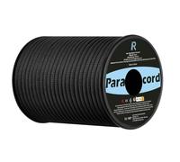 VINATO Paracord 4mm,30M Corde de 9 Brins Corde en Nylon Indéchirable Idéale pour Le Camping Outdoor,Noir