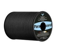 VINATO Paracord 4mm, 30M Corde Nylon 9 Brins Paracord 550 Corde Parachute Cordelettes Résistant à la Déchirure Cordes Tente Corde Escalade Polyvalent pour l'artisanat, Survie, Extrieur, Noir