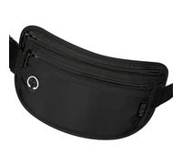 VINATO Protection Contre Le Vol Banane avec RFID, Sac Ceinture Imperméable Homme Femme, Idéal pour Voyage, Sport, Festival, Portefeuille Dissimulé, Pochette Passeport Sécurisée, Noir