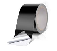 VINATO Ruban Adhésif Aluminium Noir,5cm x 20m Adhésif Résistant à Haute Température, Imperméable, pour Conduits, Toiture, Électronique, Auto, DIY