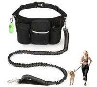 VINATO Sac à Friandises pour Chien avec Laisse Rétractable & Distributeur de Sacs - Sac Banane Étanche Multifonction pour Dressage et Promenade