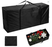 VINATO Sac de Rangement Imperméable pour Coussins, 122x40x55cm, Noir