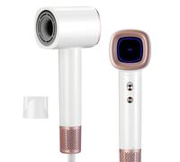 VINATO Sèche Cheveux, 200 Mio Ionique Négatifs, Mteur Brushless de 110 000tr/min, 1600W, Ultra -léger, 59dB Faible Bruit Pour Maison et Voyages（Rosée）