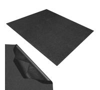 VINATO Tapis Antidérapant 120x100 cm, PVC Découpable, Étanche et Résistant, Protection pour Coffre de Voiture, Tiroir, Sol, Cuisine, Noir-Motif Pierre