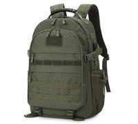 VINBAGGE Sac à Dos Randonnée Tactique Militaire 35L/40L Sac à Dos Imperméable USB Multifonction pour Outdoor Voyage Trekking Camping Chasse,Vert