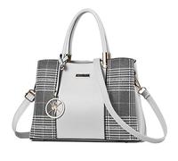 VINBAGGE Sac à Main Femme Bandoulière -Sacoche Moyenne en Cuir Synthétique Souple -Sac Porté Épaule Messenger Vintage Multipoches pour Travail Shopping et Voyage