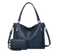 VINBAGGE Sac à Main Femme Grand Capacité - Ensemble 2 Pièces Sac Cabas Fourre-Tout en Cuir Synthétique Set de Sacs Portés Épaule Idéal pour Cours, Travail et Voyage