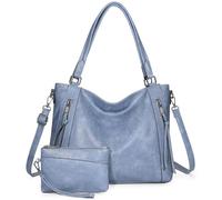 VINBAGGE Sac à Main Femme Grand Capacité - Ensemble 2 Pièces Sac Cabas Fourre-Tout en Cuir Synthétique Set de Sacs Portés Épaule Idéal pour Cours, Travail et Voyage