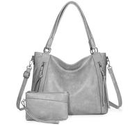 VINBAGGE Sac à Main Femme Grand Capacité - Ensemble 2 Pièces Sac Cabas Fourre-Tout en Cuir Synthétique Set de Sacs Portés Épaule Idéal pour Cours, Travail et Voyage