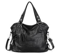 VINBAGGE Sacs à main Hobo Sac porté épaule pour femmes, Cabas Sacs Portés Main Sac Shopping Cuir PU Sacs bandoulière Sac fourre-Tout Cartable