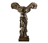 Vinbcorw Statue Victoire De Samothrace La Déesse De Figurine avec Base, L'artisanat Et l'art De La Sculpture du Mobilier Sculpture Louvre Déco Chiffres pour Le Salon,Bronze,23cm