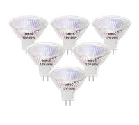 VINBE ampoule halogène MR16, ampoule spot halogène 20W 12V MR16 GU5.3, blanc chaud, paquet de 6