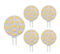 VINBE G4 3W LED Ampoules, équivalent à 20-30W lampes halogènes, G4 Base AC/DC 12V, 300 LM, éclairage encastré, éclairage sur rail, blanc chaud (3000K, 5pcs)