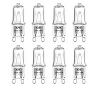 VINBE Lampe de four G9, Ampoule Halogène 25W 230v, Pour Micro - ondes, Cuisinière, Four, 300 ° C, Blanc Chaud, 8 PCS