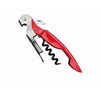 VinBouquet FID 194 Tire-Bouchon Barman Décocher Décapsuleur 2 Temps, Abs, Rouge, 16 x 8 x 2,3 cm