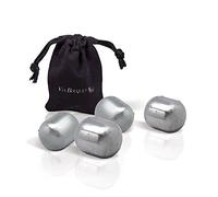 Vinbouquet FIE 019 - Cubes Refroidissement Ovales en Acier Inoxydable Réutilisables, Whisky, Gin, Vin