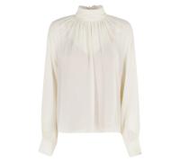 Vince, Femme, Blouses et Chemises, Beige, Taille: 40 FR Blouse en crêpe à encolure drapée et froncée