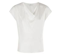 Vince, Femme, Blouses et Chemises, Blanc, Taille: 40 FR Blouse en Soie à Col Drapé