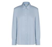 Vince, Femme, Blouses et Chemises, Bleu, Taille: 42 FR Chemise en soie à manches longues