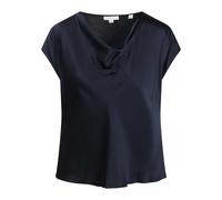 Vince, Femme, Blouses et Chemises, Bleu, Taille: 42 FR Chemisier à encolure drapée