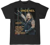 Vince Neil The Real Lyrics to Kickstart My Heart Short Sleeve Tee Manches Courtes(3X-Large)