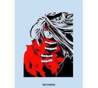 Vinceent Valentine Final Fantasy Sketchbook: 110 pages, 8.5x11 Blank Pages, For Kids, Boys, Girls, Teens, Adults - Simple Note Pad for Drawing, Writing, Painting, Sketching or Doodling